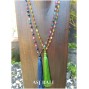 agate full stone bead mix color necklace tassels pendant fashion accessories 